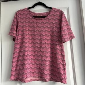 Gudrun Sjodén Jersey Knit Organic Cotton Elastane Jersey Top Sz L Sustainable